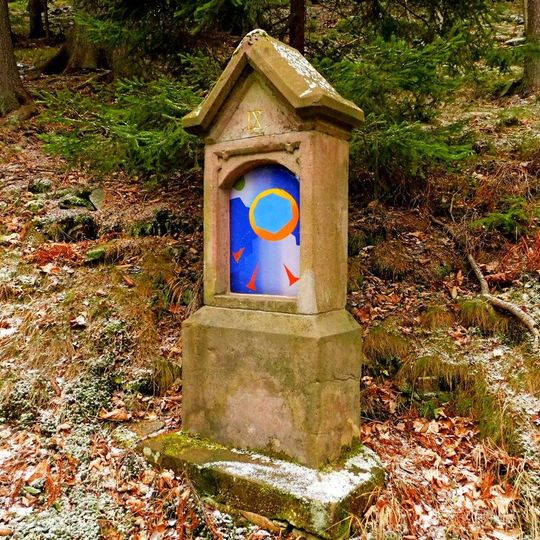 9. zastavení na křížové cestě na Starou Horu