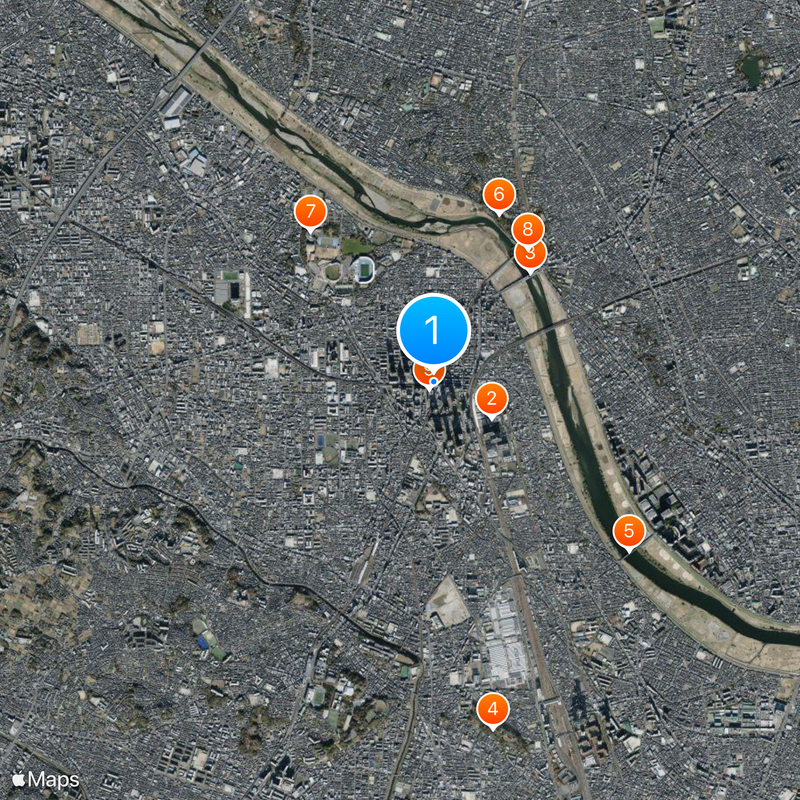 Musashi-Kosugi Station Map