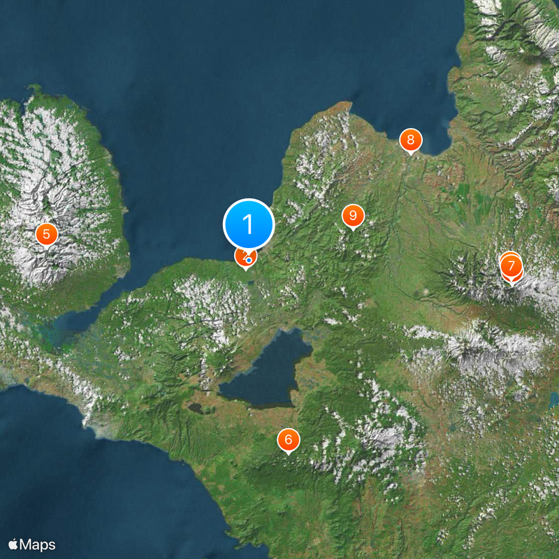 Maria-Cristina-Wasserfall Karte
