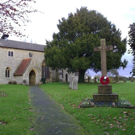 Finmere War Memorial in Churchyard of Church of St Michael and All Angels