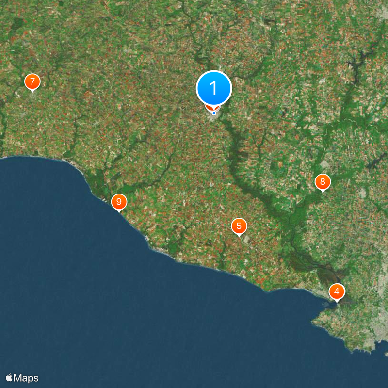 Dipartimento di San José Mappa