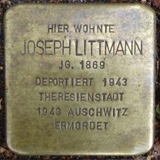 Stolperstein dedicated to Joseph Littmann