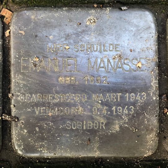 Stolperstein en memoria de Emanuel Manasse