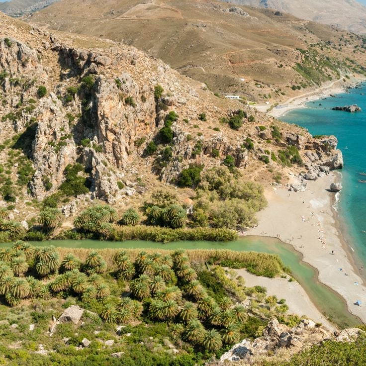 Spiaggia di Preveli e Palmeto