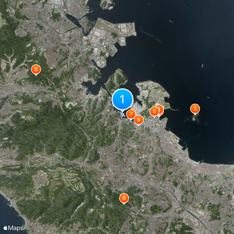 JMSDF Yokosuka Naval Base Map