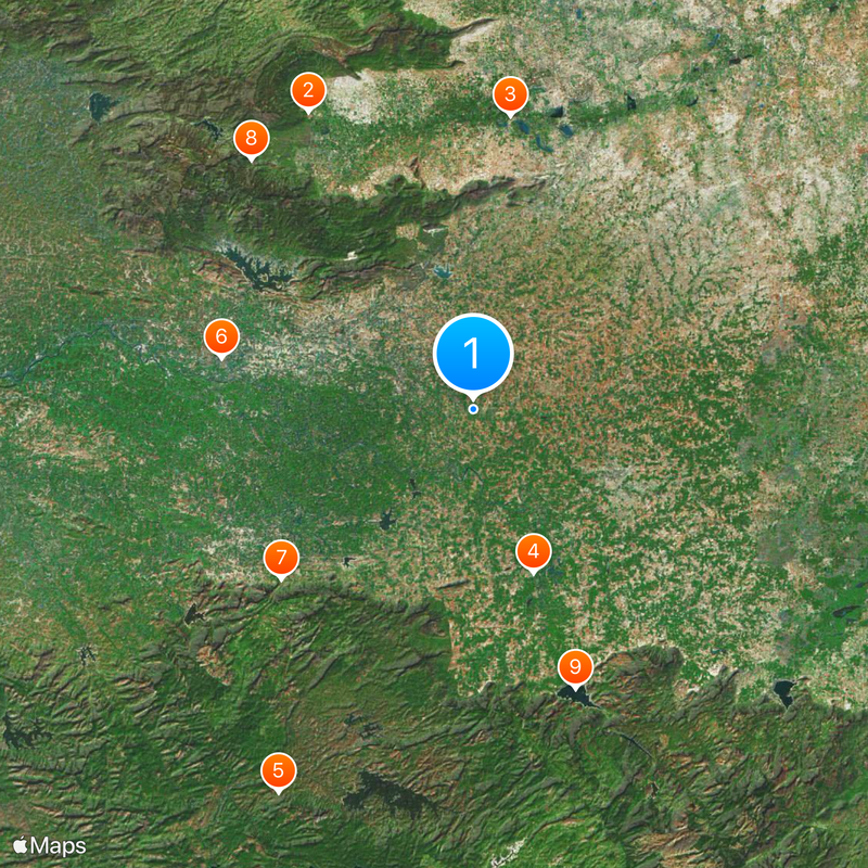 Palakkad Gap Pass Map