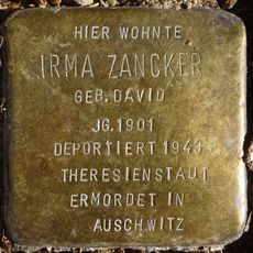 Stolperstein en memoria de Irma Zancker