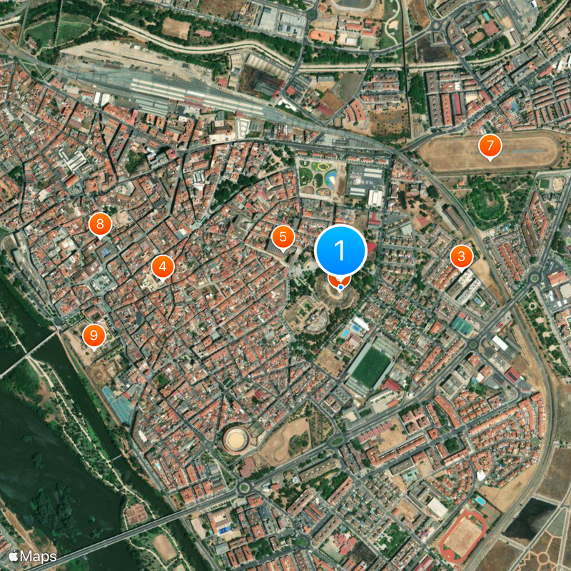 Anfiteatro romano di Mérida Mappa