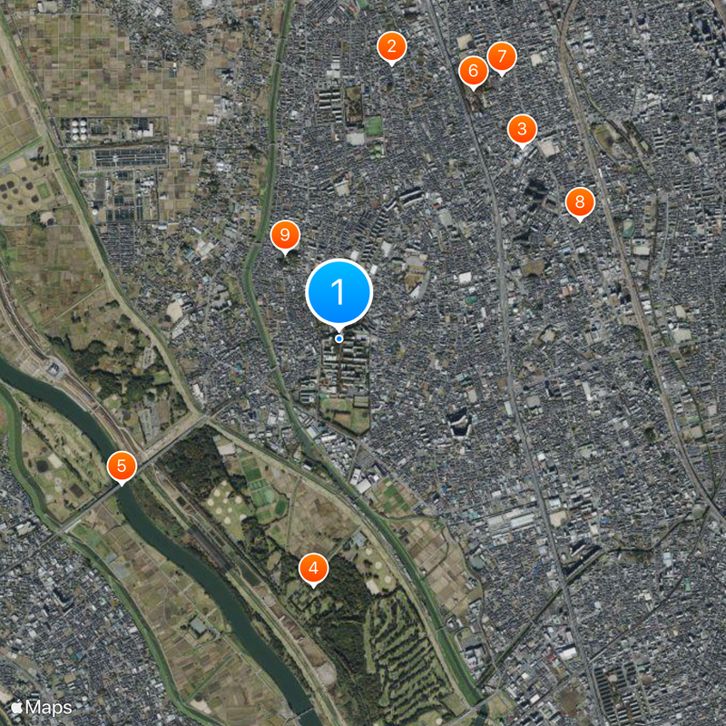 Universidad de Saitama Mapa