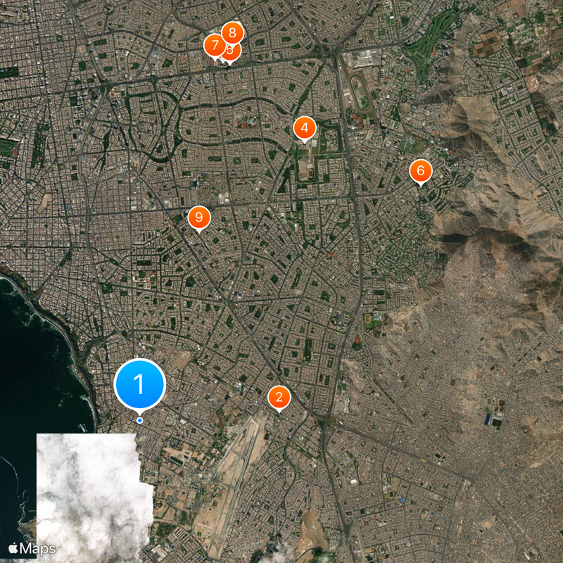 Santiago de Surco Mapa