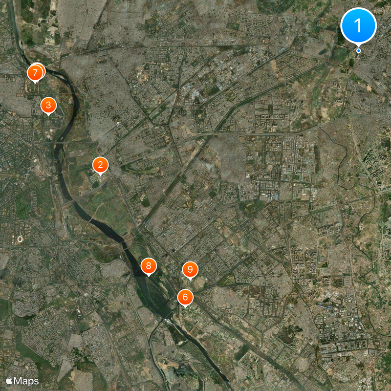 Shaheed Sthal metro station Map