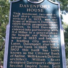 Davenport House Historical Marker