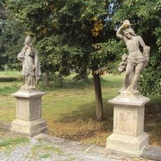 Socha svatého Fabiána u kaple svaté Anny v Zákupech