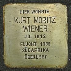 Stolperstein en memoria de Kurt Moritz Wiener