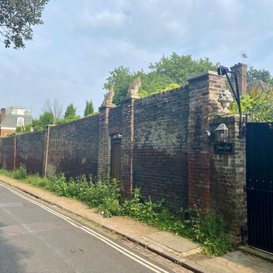 Boundary Wall To Admiral's House, 25 Hampstead Grove And Grove End, Admiral's Walk, Hampstead Grove And Upper Terrace