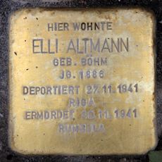 Stolperstein dedicated to Elli Altmann
