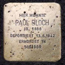 Stolperstein em memória de Paul Bloch