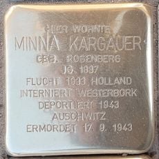 Stolperstein dedicated to Minna Kargauer
