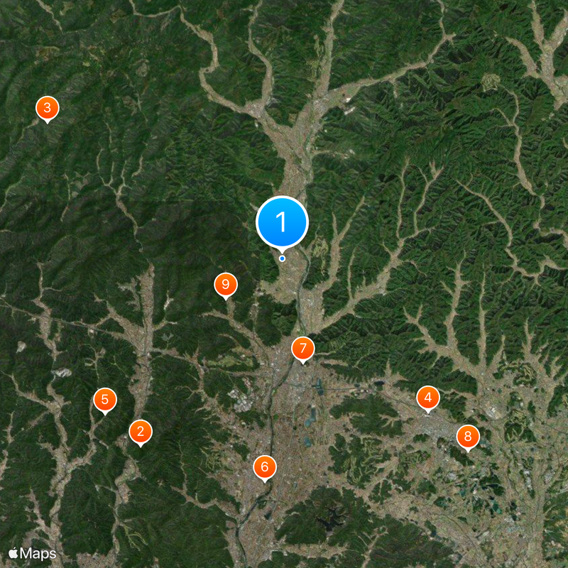 Kanzaki district Map