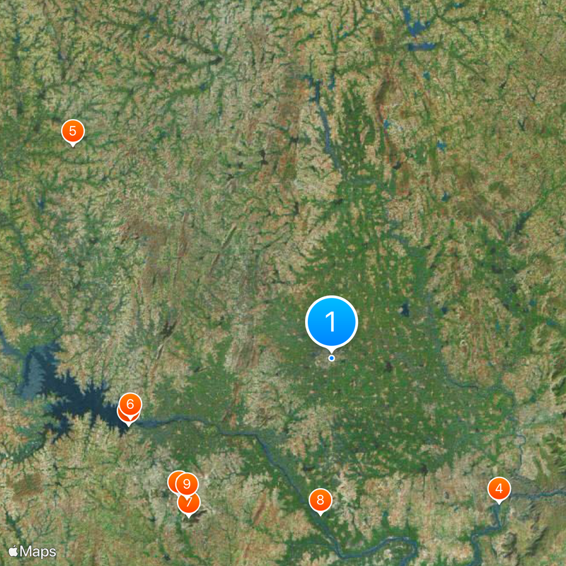 Mandya district Mapa