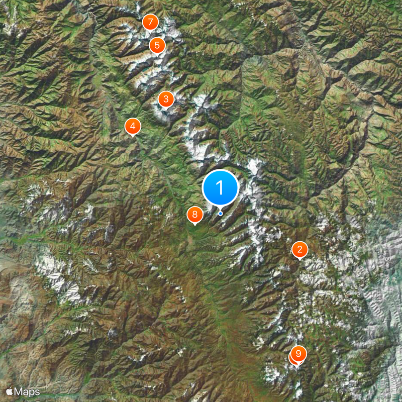 Parc national de Huascarán Carte