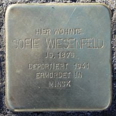 Stolperstein dedicated to Sofie Wiesenfeld