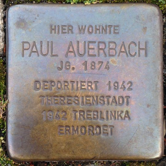 Stolperstein für Paul Auerbach