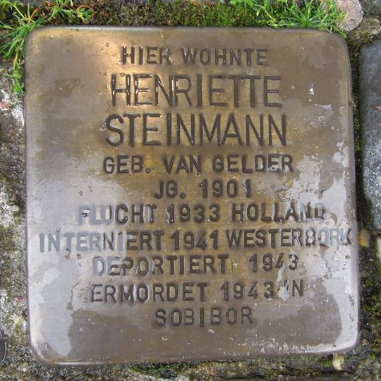 Stolperstein en memoria de Henriette Steinmann