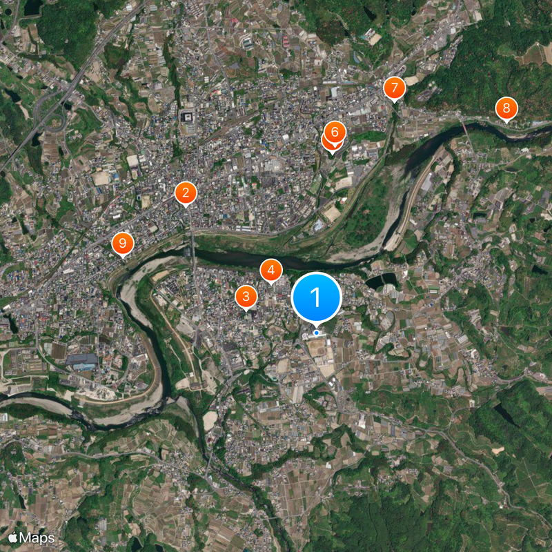 Chiben Gakuen Junior and Senior High School Map