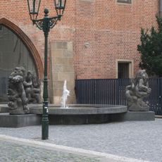 Fountain in front of Karolinum