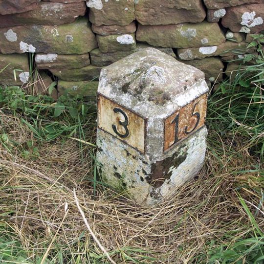Milestone, Plumpton Head, S of West View lonning