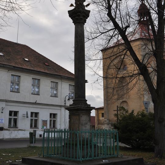 Maria column in Třebenice
