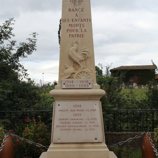 War memorial of Rancé
