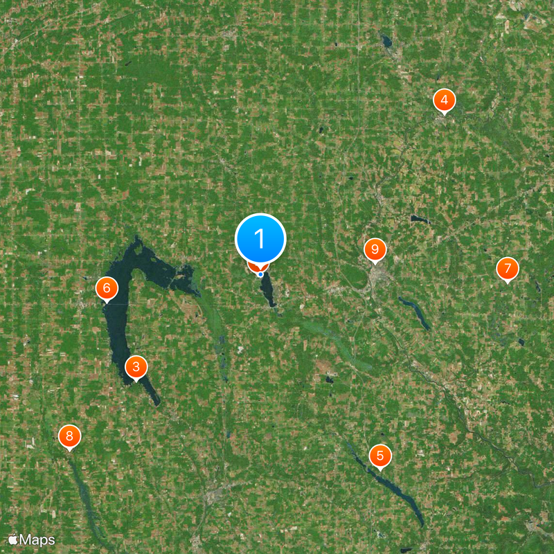 Conneaut Lake Park Mapa