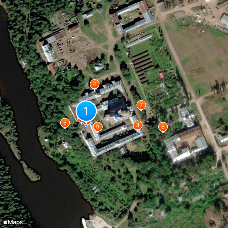 Monastère de Valaam Carte