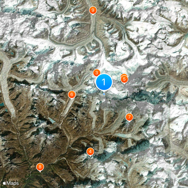 Nuptse Mapa