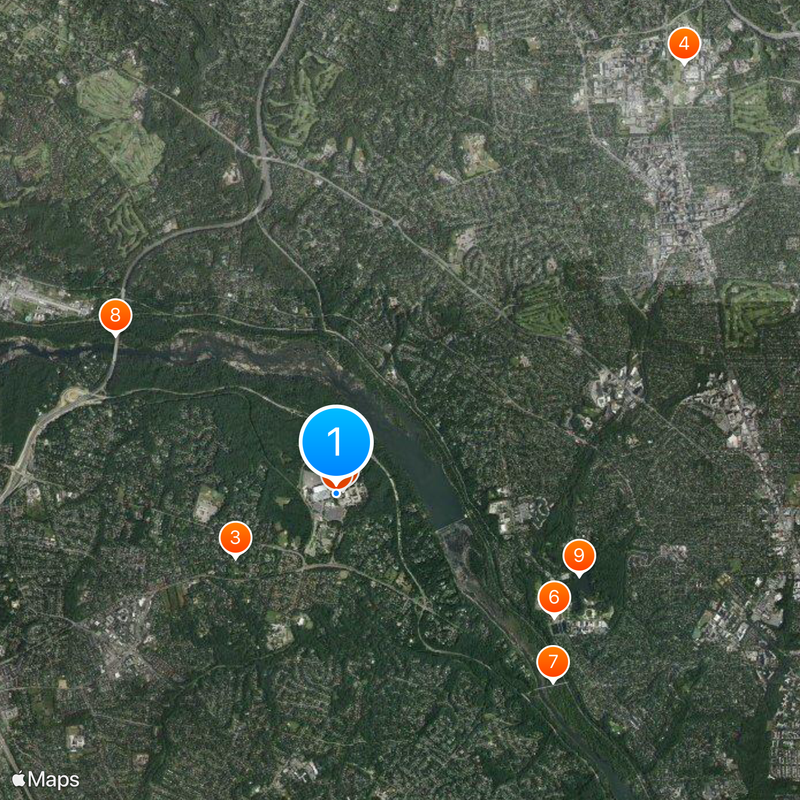 CIA Memorial Wall Mappa