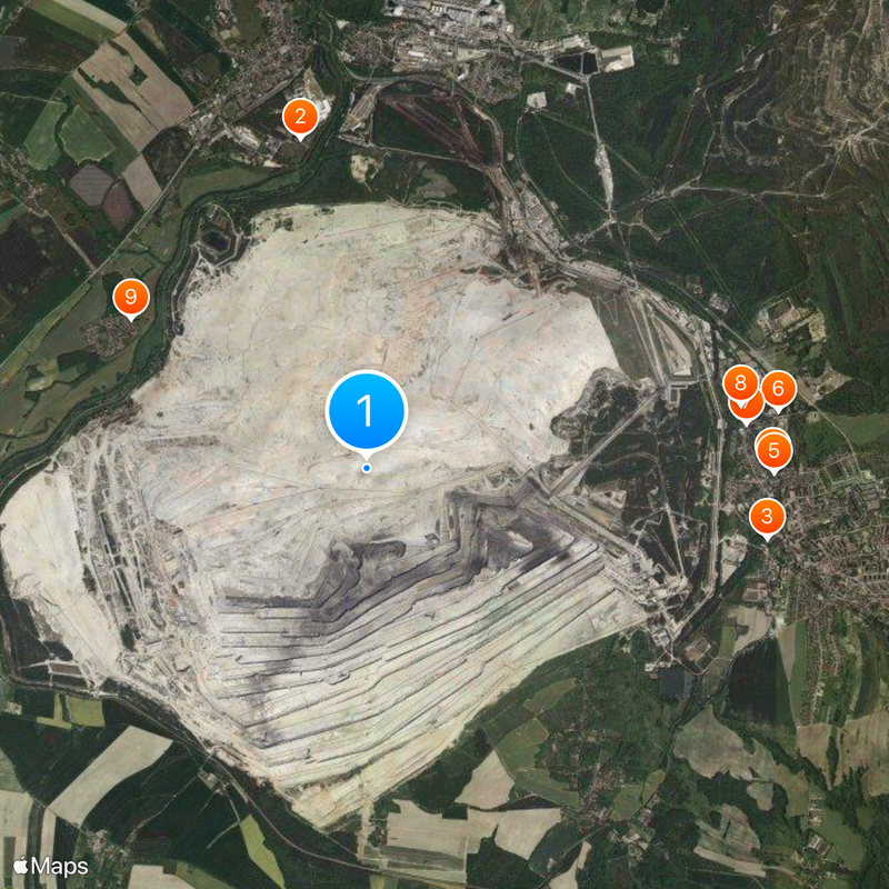 Turów Coal Mine Map