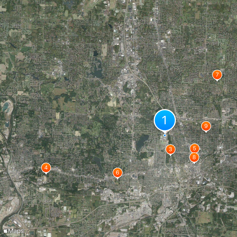 Tom Benson Hall of Fame Stadium Map