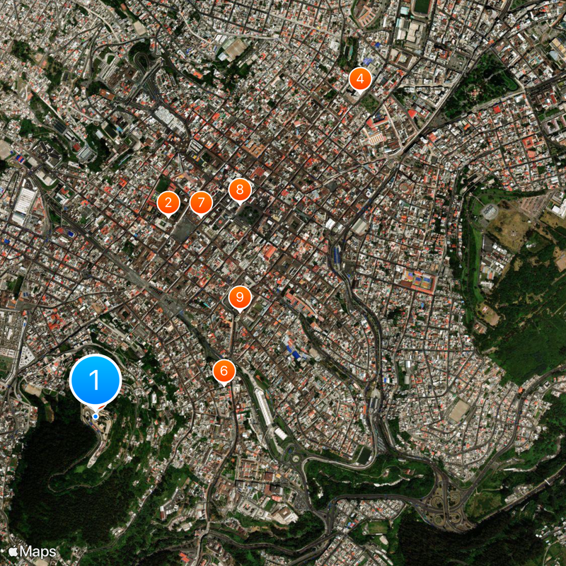 El Panecillo Map