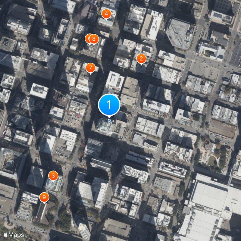 Frost Bank Tower Mapa