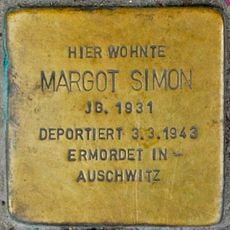 Stolperstein en memoria de Margot Simon