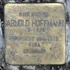 Stolperstein dedicated to Arnold Hoffmann