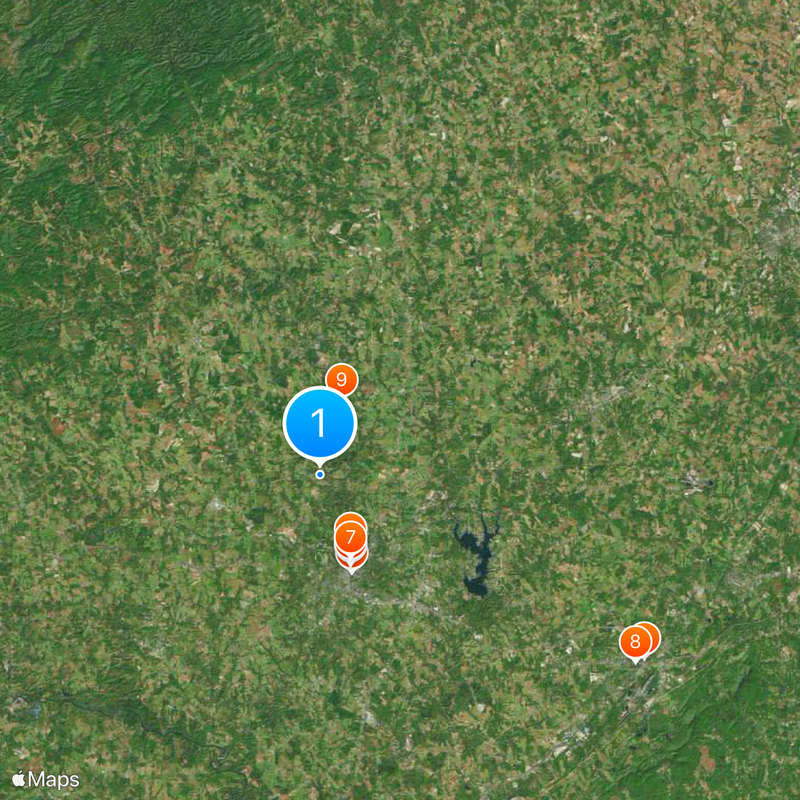 Contea di Cleveland Mappa