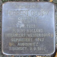 Stolperstein dedicated to Herbert Gustav Specht