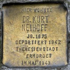 Stolperstein dedicated to Kurt Neihoff