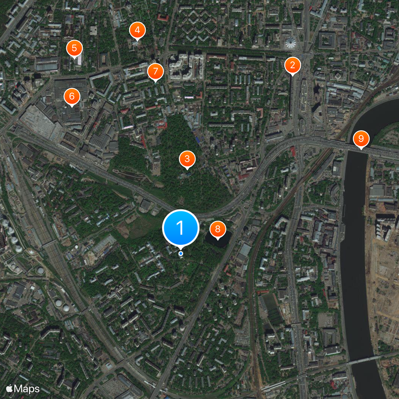 Moscow Psychiatric Hospital No. 1 Map