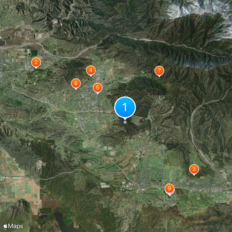 Południowa Kalifornia Mapa