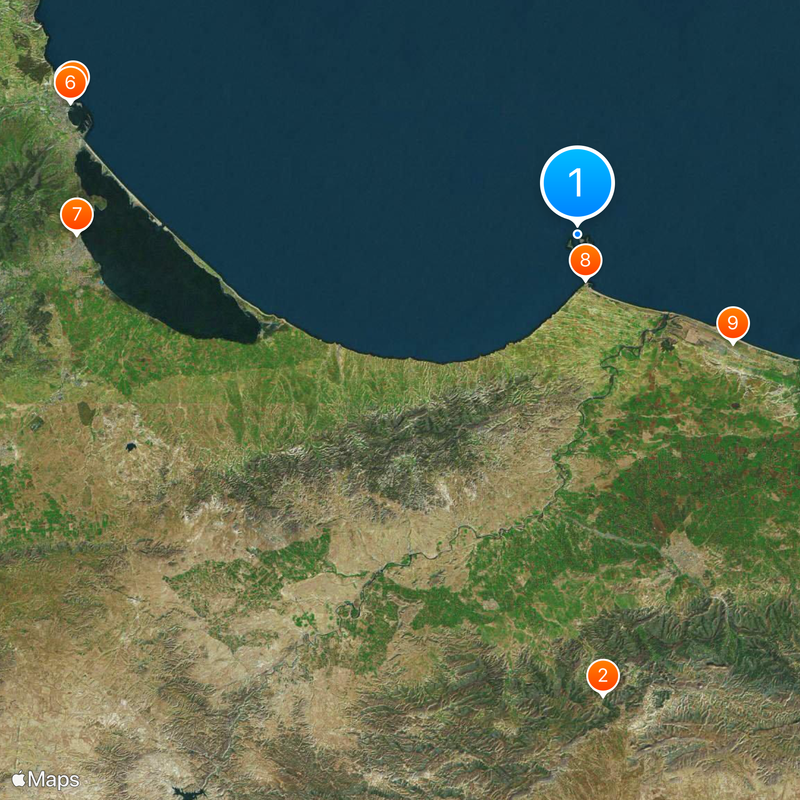 Isole Chafarinas Mappa