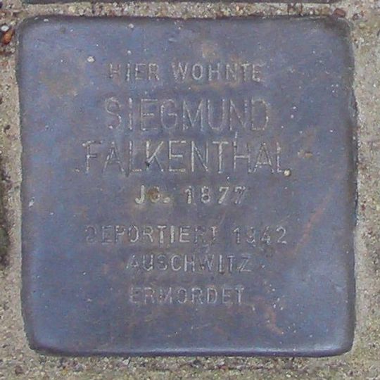 Stolperstein em memória de Siegmund Falkenthal